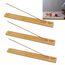 Bambus Holz Räucherstäbchen Halter Weihrauchbrenner Aschefänger Ash Catcher Räucherstäbchenhalter Räucherstäbchen Brenner Halter Aschefänger Räucherstäbchenhalter Lotus Halterung Räucherstäbchen 3Pcs