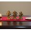 ESPLANADE - Laxmi Ganesh Saraswati Idol - 5,1 cm Höhe | Ganesha Lakshmi Religiöse Figur Hindu-Gott Skulptur Murti Statue | Diwali / Arbeitsplatz / Büro
