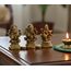 ESPLANADE - Laxmi Ganesh Saraswati Idol - 5,1 cm Höhe | Ganesha Lakshmi Religiöse Figur Hindu-Gott Skulptur Murti Statue | Diwali / Arbeitsplatz / Büro
