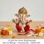 LOVENSPIRE Ganesha-Statue aus Acryl, Ganpati-Figur, Gott des Glücks und des Erfolgs, für Heimdekoration und Auto-Armaturenbrett, Einweihungsfeier, Pooja-Dekoration, Diwali-Dekoration, 1 Stück