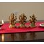 ESPLANADE - Laxmi Ganesh Saraswati Idol - 5,1 cm Höhe | Ganesha Lakshmi Religiöse Figur Hindu-Gott Skulptur Murti Statue | Diwali / Arbeitsplatz / Büro
