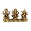 ESPLANADE - Laxmi Ganesh Saraswati Idol - 5,1 cm Höhe | Ganesha Lakshmi Religiöse Figur Hindu-Gott Skulptur Murti Statue | Diwali / Arbeitsplatz / Büro