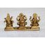 ESPLANADE - Laxmi Ganesh Saraswati Idol - 5,1 cm Höhe | Ganesha Lakshmi Religiöse Figur Hindu-Gott Skulptur Murti Statue | Diwali / Arbeitsplatz / Büro
