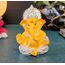 Gold Art India Ganesha-Idol für Auto, Armaturenbrett, Gott, Ganesha, Idol für Heimdekoration, Ganpati für Geschenk, Büro, Tischregale, Geschenk, Idol, 8,9 cm, Silber-Mango, Idol