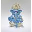 Gold Art India 999 versilbertes Idol für Auto-Armaturenbrett/Zuhause/Büro-Regale/Diwali/Geschenke/8,9 cm (Silber) (silberfarben/himmelblau)