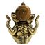 eSplanade Ganesha aus Messing, Antik-Finish, 20,3 cm, Pooja Puja Ganesha Idol, 8" Ganesh, Goldfarben