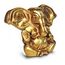 OSNICA Ganesh Ganpati Messingstatue, indische handgefertigte religiöse Skulptur von Ganesha, Antik-Look, massives Messing, Artefakt, Vintage, dekorativ, wertvoll