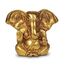 OSNICA Ganesh Ganpati Messingstatue, indische handgefertigte religiöse Skulptur von Ganesha, Antik-Look, massives Messing, Artefakt, Vintage, dekorativ, wertvoll