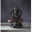 Pacific Giftware Ganesha Figur schwarz - Schreibt in Buch der Erkenntnis | Buddha Statue Deko