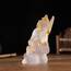 NNYCC Ganesha Figur 14cm Harz Kristall Deko Hindu Elefant Gott Lord Buddha Ganesha Geschenk Dekoration,Clear