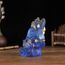 NNYCC Ganesha Figur 14cm Harz Kristall Deko Hindu Elefant Gott Lord Buddha Ganesha Geschenk Dekoration,Blau
