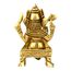 ASHIRWAD Messing Lord Ganesha Idol Statue für Zuhause Hindu-Gott Ganpati Bappa Vinayaka Pital Metal Murti (Ganesh-38)