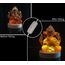 Onyqina Ganesha Statue mit LED-Lichtsockel, Ganpati Elefant Hindu-Gott Statuen, Ganesha Idol für Heimdekoration, Harz Buddha Figur Skulptur Indische Raumdekoration