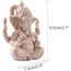 Yikko Ganesha Buddha Statue, Sandstein Elefant Statue Handgemachte Skulptur für Meditation Heimdekoration Geschenk Ornamente