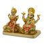 alikiki Hindu-Lord Ganesha Lakshmi Statue - Indischer Gott Laxmi Ganesh Murti Artikel Home Tempel Puja Pooja Idol Diwali Geschenk - Indien Tischtisch Ganpati Skulpturen