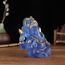 NNYCC Ganesha Figur 14cm Harz Kristall Deko Hindu Elefant Gott Lord Buddha Ganesha Geschenk Dekoration,Blau