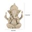 Goick 10x11.5cm Elefant Statue Skulptur, Ganesha Buddha Statue Sandstein Harz Indien Ganesha Elefant Gott Statue Figur Elefantengott,Handgefertigte Skulptur Dekoration Geschenke