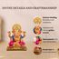 House Of Wemy Vergoldetes Lord Dagdusheth Ganesha Idol für Auto-Armaturenbrett, Ganesh Murti für Heimdekoration, Geschenk und Pooja-Zimmer, Kunstharz (mehrfarbig, 8,9 cm) – 1 Stück