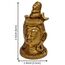 Purpledip Messing Idol Lord Shiva: Siva Bholenath mit Halbmond, Ganga und Vasuki-Schlange (12211A)