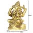ASHIRWAD Messingstatue Lord Ganesha Idol für Zuhause Hindu-Gott Ganpati Bappa Vinayaka Murti (Ganesh-10)