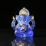 NNYCC Ganesha Figur 14cm Harz Kristall Deko Hindu Elefant Gott Lord Buddha Ganesha Geschenk Dekoration,Blau