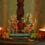 alikiki Hindu-Lord Ganesha Lakshmi Statue - Indischer Gott Laxmi Ganesh Murti Artikel Home Tempel Puja Pooja Idol Diwali Geschenk - Indien Tischtisch Ganpati Skulpturen