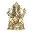 ASHIRWAD Messingstatue Lord Ganesha Idol für Zuhause Hindu-Gott Ganpati Bappa Vinayaka Murti (Ganesh-06)