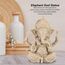 Goick 10x11.5cm Elefant Statue Skulptur, Ganesha Buddha Statue Sandstein Harz Indien Ganesha Elefant Gott Statue Figur Elefantengott,Handgefertigte Skulptur Dekoration Geschenke