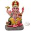 alikiki Indischer Gott, Ganesha, Statue, 10,4 cm, mehrfarbig, hinduistisches Idol, Ganesha-Figur, Indien, Heimbüro, Mandir-Tempel, Altar, Pooja-Artikel, Diwali Puja