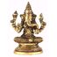 ASHIRWAD Messingstatue Lord Ganesha Idol für Zuhause Hindu-Gott Ganpati Bappa Vinayaka Murti (Ganesh-18)