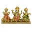 Hindu-Lakshmi Ganesha Saraswati Statue – Laxmi Ganesha Idol für Auto Armaturenbrett Dekor Zuhause Tempel Mandir Pooja Artikel indischer Puja Artikel Diwali Geschenk Meditation Yoga Altar Dekoration