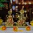 alikiki Hindu-Lord Ganesha Lakshmi Statue - Indischer Gott Laxmi Ganesh Murti Artikel Home Tempel Puja Pooja Idol Diwali Geschenk - Indien Tischtisch Ganpati Skulpturen