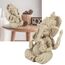 Goick 10x11.5cm Elefant Statue Skulptur, Ganesha Buddha Statue Sandstein Harz Indien Ganesha Elefant Gott Statue Figur Elefantengott,Handgefertigte Skulptur Dekoration Geschenke