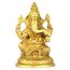 ASHIRWAD Messing Lord Ganesha Idol Statue für Zuhause Hindu-Gott Ganpati Bappa Vinayaka Murti (Ganesh-11)