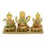 Hindu-Lakshmi Ganesha Saraswati Statue – Laxmi Ganesha Idol für Auto Armaturenbrett Dekor Zuhause Tempel Mandir Pooja Artikel indischer Puja Artikel Diwali Geschenk Meditation Yoga Altar Dekoration