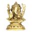 ASHIRWAD Messing Lord Ganesha Idol Statue für Zuhause Hindu-Gott Ganpati Bappa Vinayaka Murti (Ganesh-20)