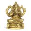 ASHIRWAD Messingstatue Lord Ganesha Idol für Zuhause Hindu-Gott Ganpati Bappa Vinayaka Murti (Ganesh-10)
