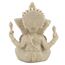 Goick 10x11.5cm Elefant Statue Skulptur, Ganesha Buddha Statue Sandstein Harz Indien Ganesha Elefant Gott Statue Figur Elefantengott,Handgefertigte Skulptur Dekoration Geschenke