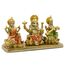 Hindu-Lakshmi Ganesha Saraswati Statue – Laxmi Ganesha Idol für Auto Armaturenbrett Dekor Zuhause Tempel Mandir Pooja Artikel indischer Puja Artikel Diwali Geschenk Meditation Yoga Altar Dekoration