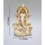 Gold Art India Ganesha-Idol, Auto-Armaturenbrett, IdolGanesha Murti Ganpati Idol für Heimdekoration, Puja, Lord Ganesha, Statue, Geschenk für Büro, Schreibtisch, Puja, Raumfigur, 8,4 cm