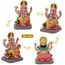 alikiki Indischer Gott, Ganesha, Statue, 10,4 cm, mehrfarbig, hinduistisches Idol, Ganesha-Figur, Indien, Heimbüro, Mandir-Tempel, Altar, Pooja-Artikel, Diwali Puja