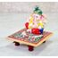 eSplanade Marmor Chowki mit Ganesha Ganpati Murti Idol Statue Skulptur | Pooja Idole | Heimdekoration – kleine Größe