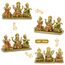Hindu-Lakshmi Ganesha Saraswati Statue – Laxmi Ganesha Idol für Auto Armaturenbrett Dekor Zuhause Tempel Mandir Pooja Artikel indischer Puja Artikel Diwali Geschenk Meditation Yoga Altar Dekoration