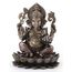 Veronese Design 24,5 cm Lord Ganesha sitzt auf Lotus Hindu-Gott Antik-Bronze-Finish Harz-Statue