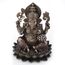Veronese Design 24,5 cm Lord Ganesha sitzt auf Lotus Hindu-Gott Antik-Bronze-Finish Harz-Statue