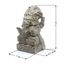 NaRoom Ganesha Skulptur Hinduismus Gottheit Figur ca. 15 cm klein Sockel Statue Elefant-Kopf Sitzend Deko Wohnbereich Naturmaterials Lavasand