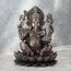 Veronese Design 24,5 cm Lord Ganesha sitzt auf Lotus Hindu-Gott Antik-Bronze-Finish Harz-Statue