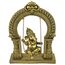 Design Toscano Elefantengott Lord Ganesha schwingt auf Einer Jhoola Hinduistische Statue, Polyresin, Antikes Gold, 25.5 cm