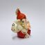 Gold Art India Polyresin Lord Ganesha Idol for Car Dashboard, Home, Office, Ganpati Statue for Mandir Decor Handcrafted Ganesh Murti (5.1 x 6.3 cm, Red & Orange)