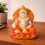 IBA Indianbeautifulart Herr Kubera Handgefertigte Poly Marmor Statue 9 cm Idol Fur Auto Armaturenbrett Figuren Wohnkultur